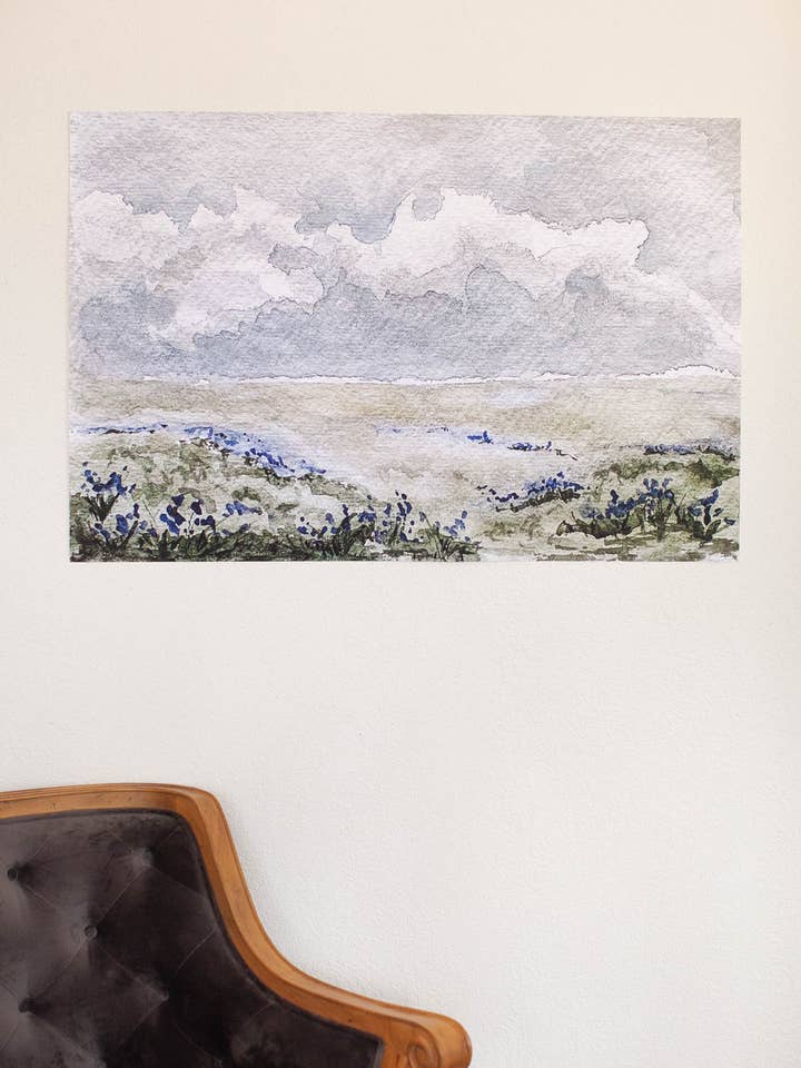 Impresiones extragrandes n.º 2 de Bluebonnet Fields para venta al por mayor de Hope Helms Fine Art & Design