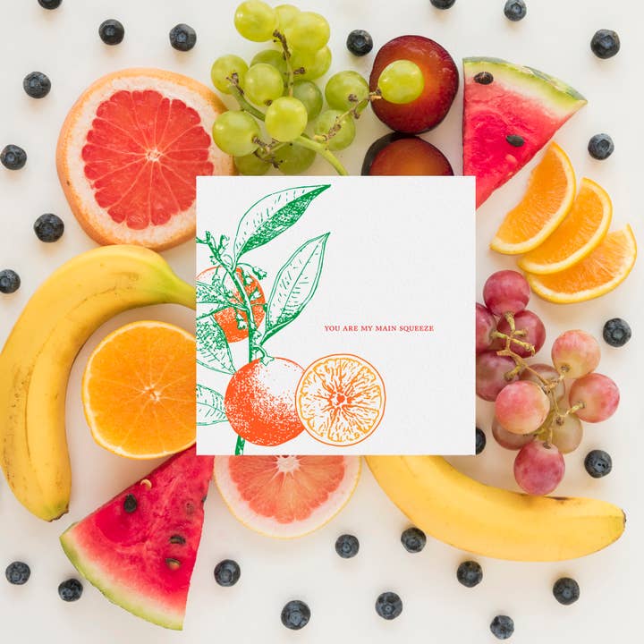 Ampersand M Studio - Vendita all'ingrosso Biglietti d'amore - Biglietto di San Valentino "Romanticismo d'Arancia" per la Persona Speciale4