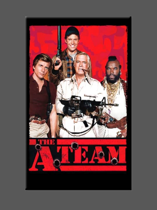 EEN TEAM, Magneet, Knop, Spiegel, MR T voor wholesale door Ba Ba Buttons