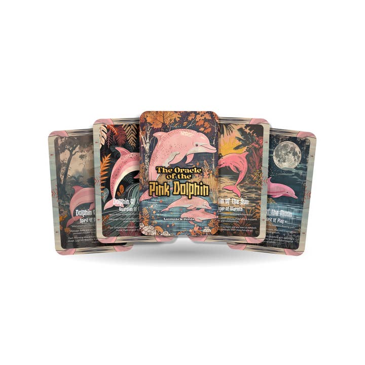 L'Oracolo del Delfino Rosa – Un Mazzo di Carte Oracolo dello Spirito del Fiume – 22 Carte Oracolo – Incantatore delle Acque Amazzoniche per la vendita all'ingrosso da parte di IBIZA TAROT