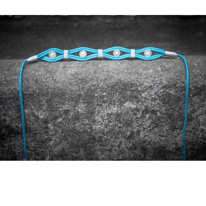 KAHYRA KAHYRA TÜRKISFARBENER ZICKZACKGÜRTEL für den Großhandel von Káhyra