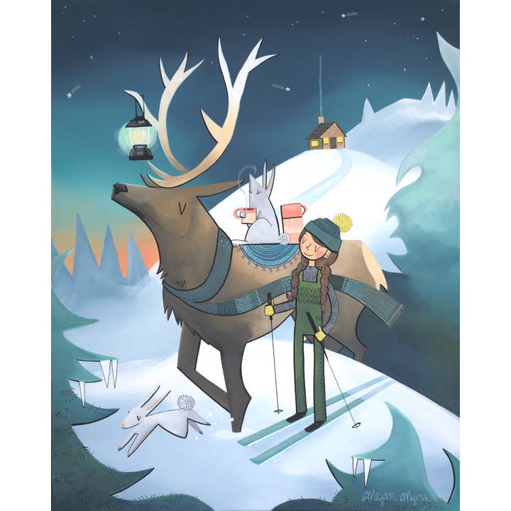 Fine Art Print - Elk Lantern (Design 71) for wholesale by Megan Marie Myers Art