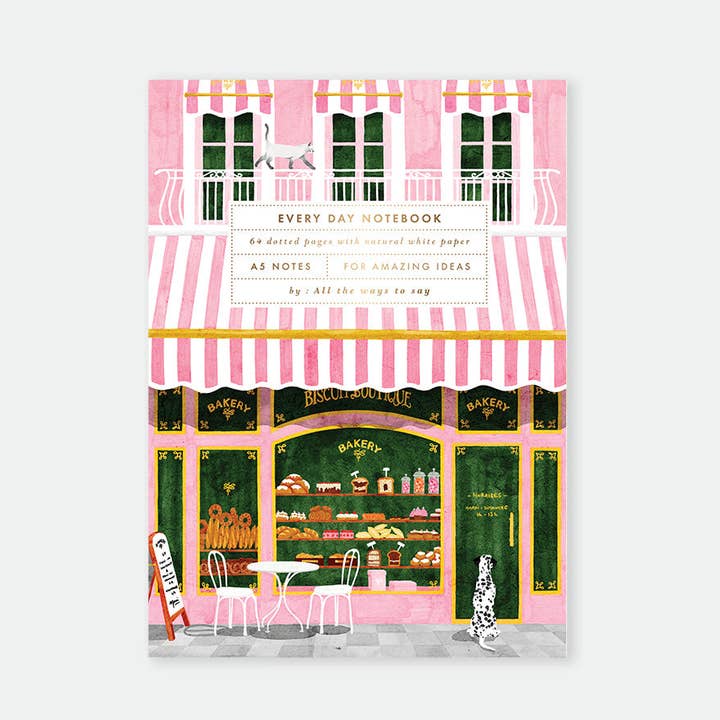 Padaria - Caderno A5 por atacado de ALL THE WAYS TO SAY - Europe