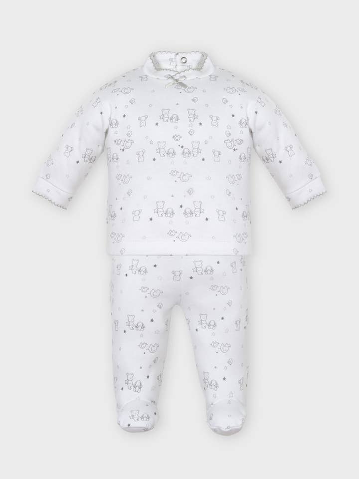 Two Piece Set with Stamped Teddy Bears for wholesale by Minhon