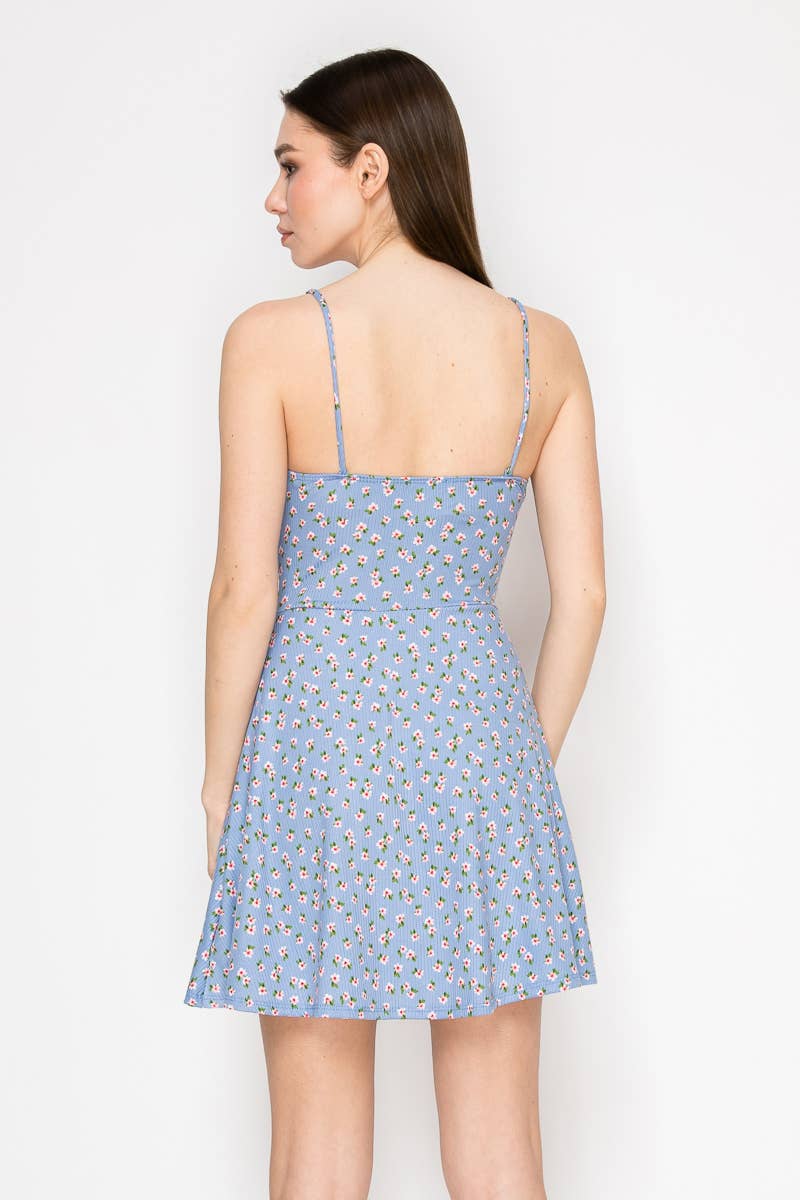 Kimcine – Vestido - Mulher por atacado – KD9815-COLEÇÃO DE FLORES PRIMAVERA&VERÃO(NATAL)2