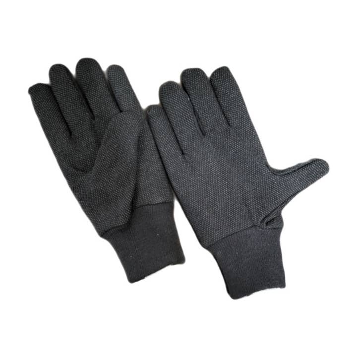 HANDS ON™ Brown Jersey prickade handskar för wholesale av Hands On