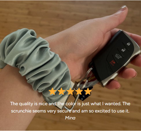 Blush Pop Creations - Wholesale Keychain - Women's - Chocolate Scrunchie Wristlet Keychain5