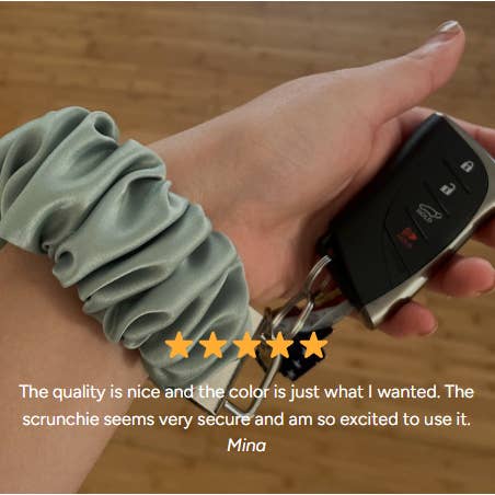 Blush Pop Creations - Wholesale Keychain - Women's - Chocolate Scrunchie Wristlet Keychain5