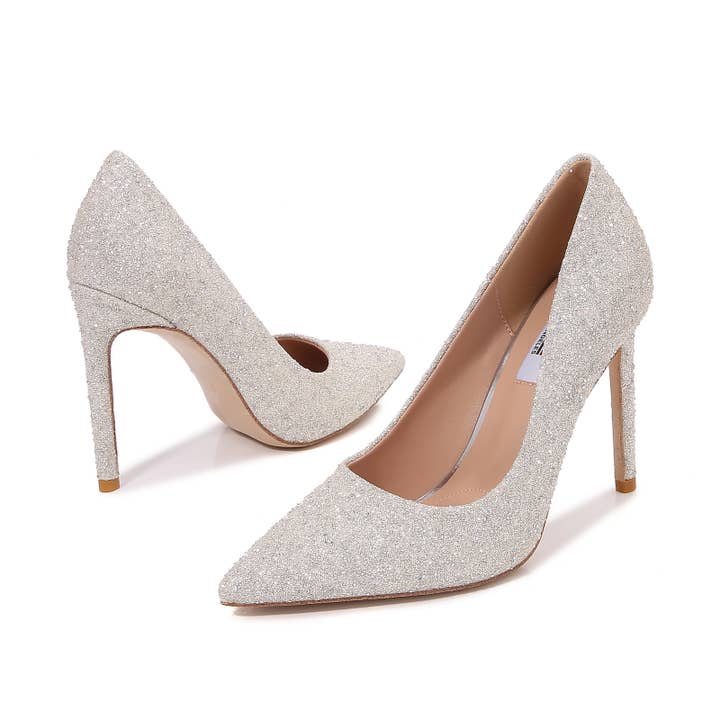 Shop Lev - Wholesale High Heels - Women's - Women Sparkle Pointed Toe High Heel Pumps