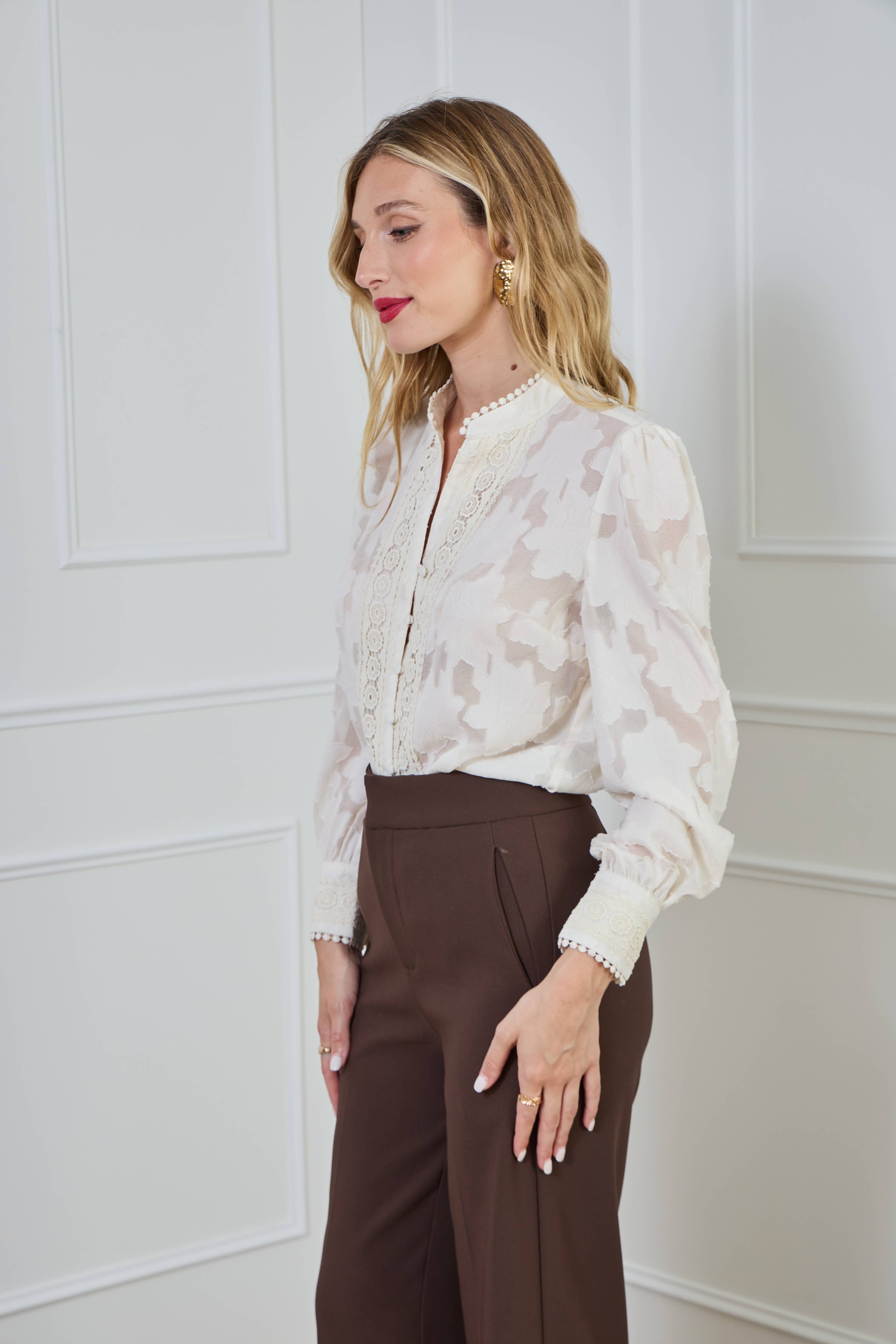 LULUMARY – Camisa - Mulher por atacado – Camisa com estampa CH36716