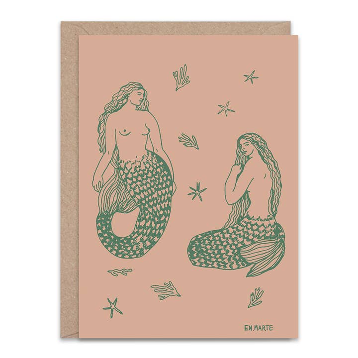 Sirens by En Marte Print A6 Greetings Card for wholesale by The Hands