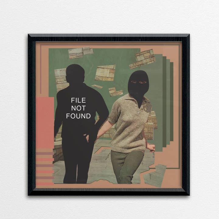 Surreal Love Collage Art - Couple Art Print - FRAMED PRINT for wholesale by Social Living