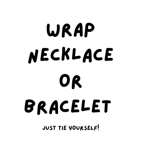 Freely Cece LLC - Wholesale Pendant/Charm Necklace - Multicolor Summer Silk Cord Charm Wrap Necklace Bracelet 2