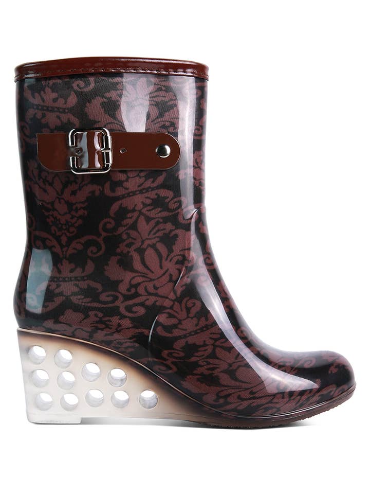 Rag Company - Wholesale Rain Boots - Women's - Drench Clear Wedge Rainboots1