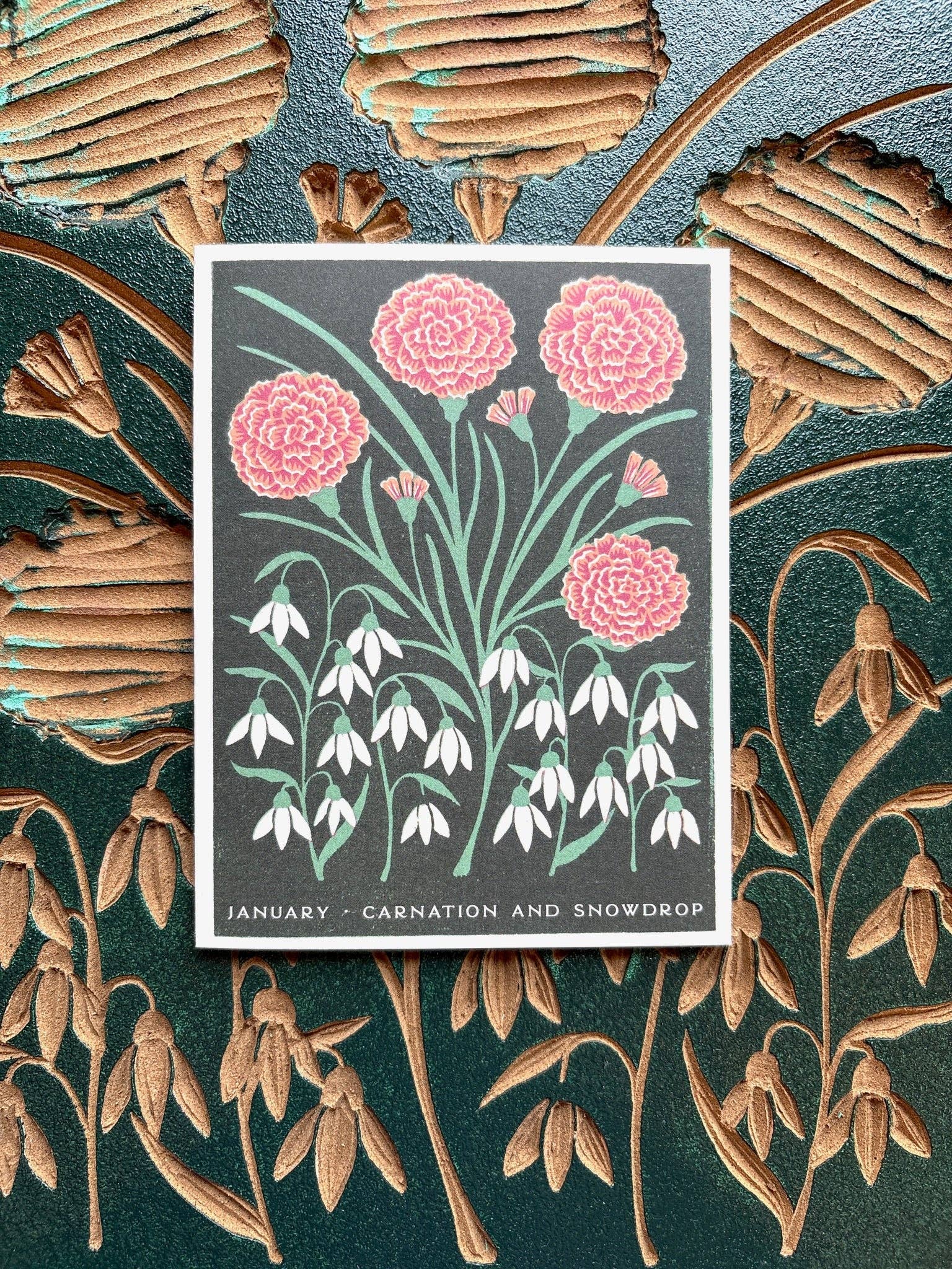 Katharine Watson - Wholesale Everyday Greeting Card - Birth Month Flowers: January Greeting Card5