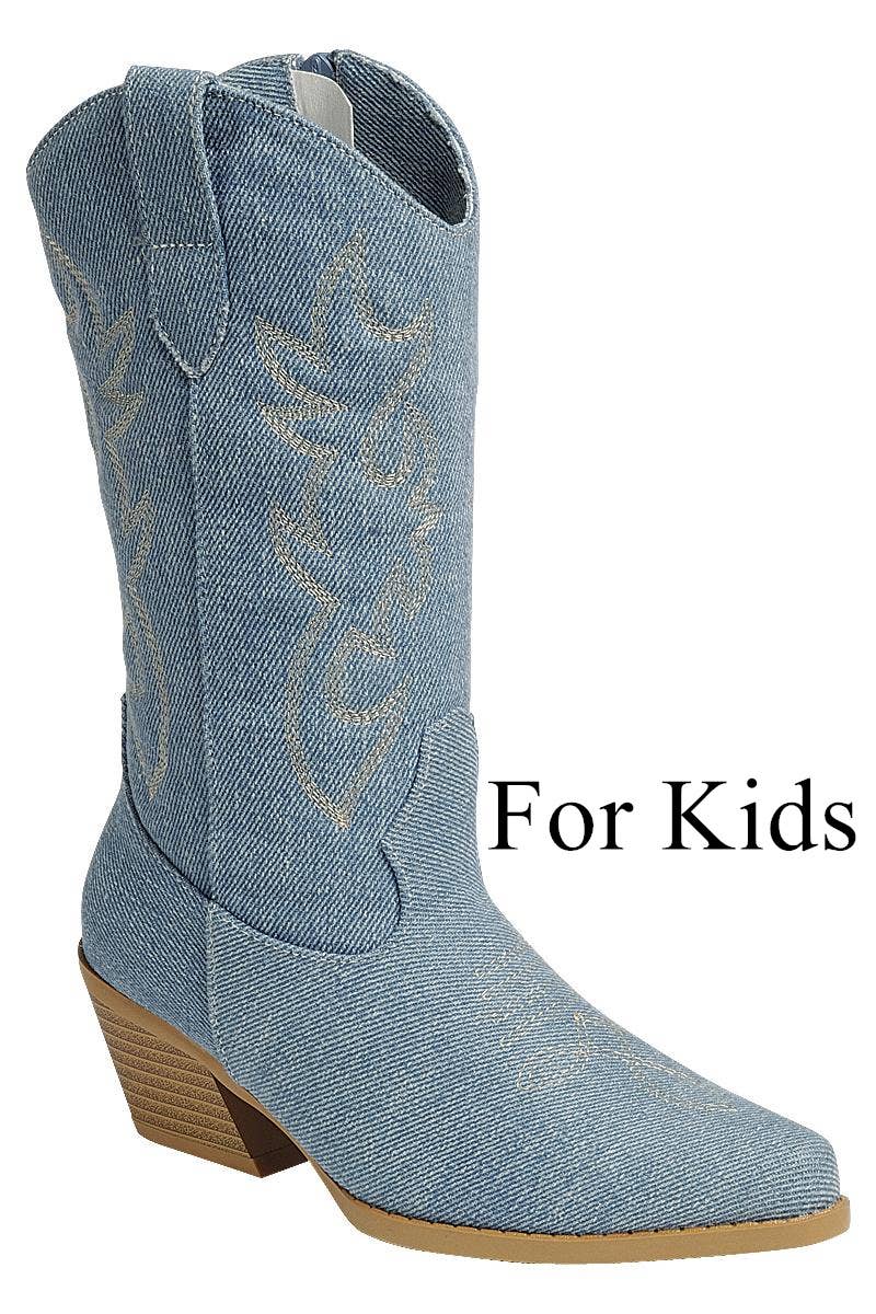 FASHION EMPORIO - Vente Bottes de cowboy – femme - Bottes de cowboy Cowgirl Chic pour enfants FL-CREEK-15K3