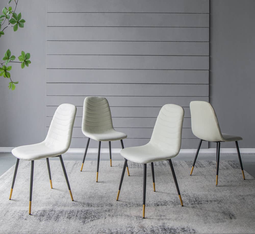 A&B Home Group Inc. - Venta al por mayor Sillas - Juego de 4 sillas de comedor Fausta11