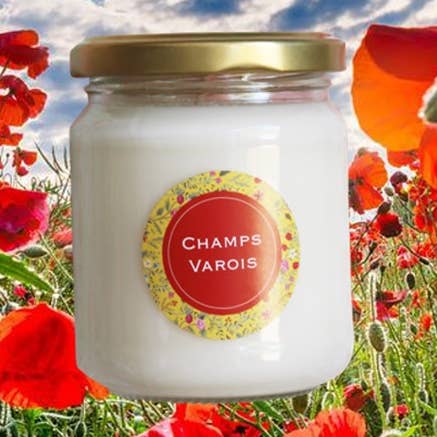 Champs Varois 150g candle (Poppy) for wholesale by La Fabrique Des Lutins