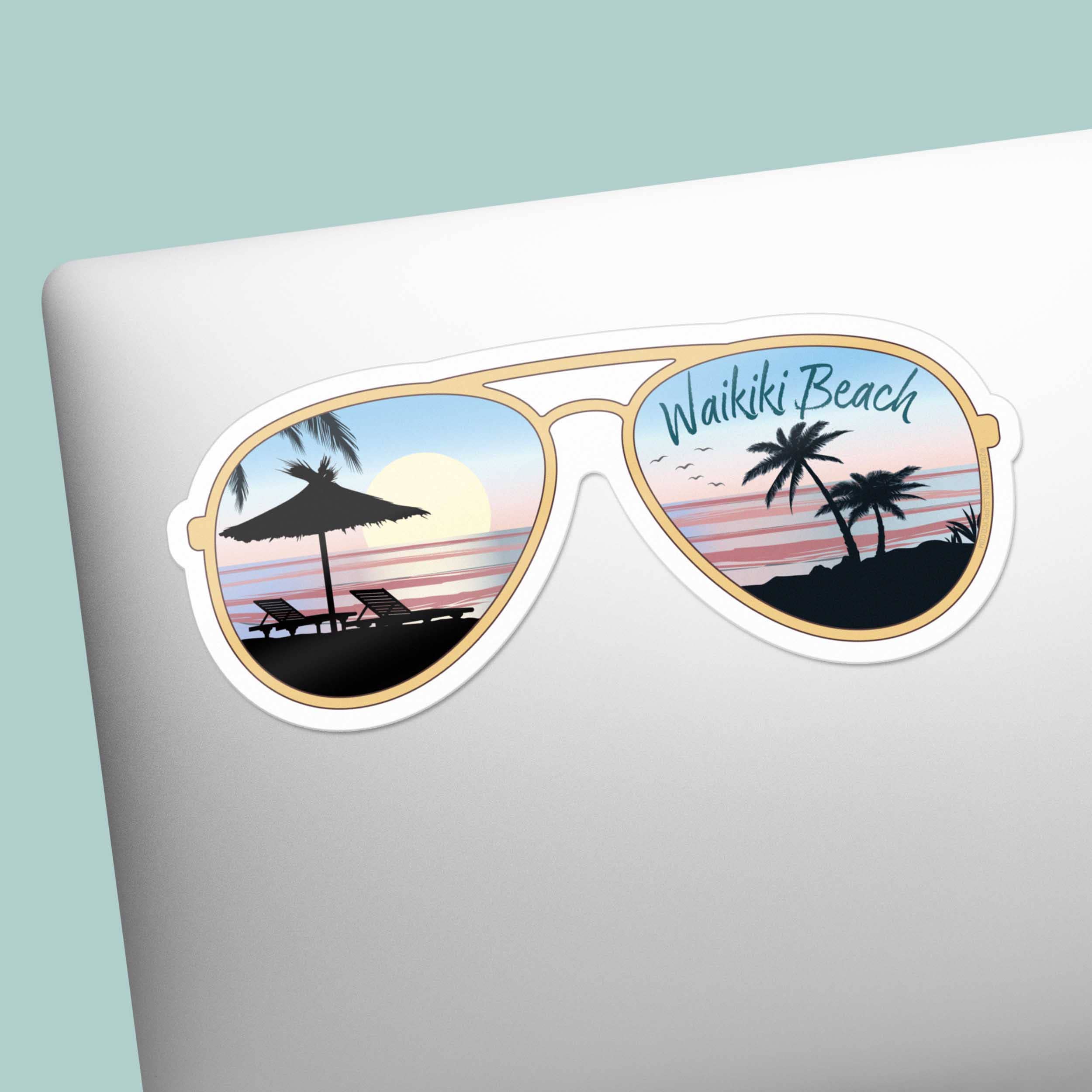 Sentinel Supply - Wholesale Sticker - Custom Beach Sunglasses Sticker - Name Drop Nature Decal8