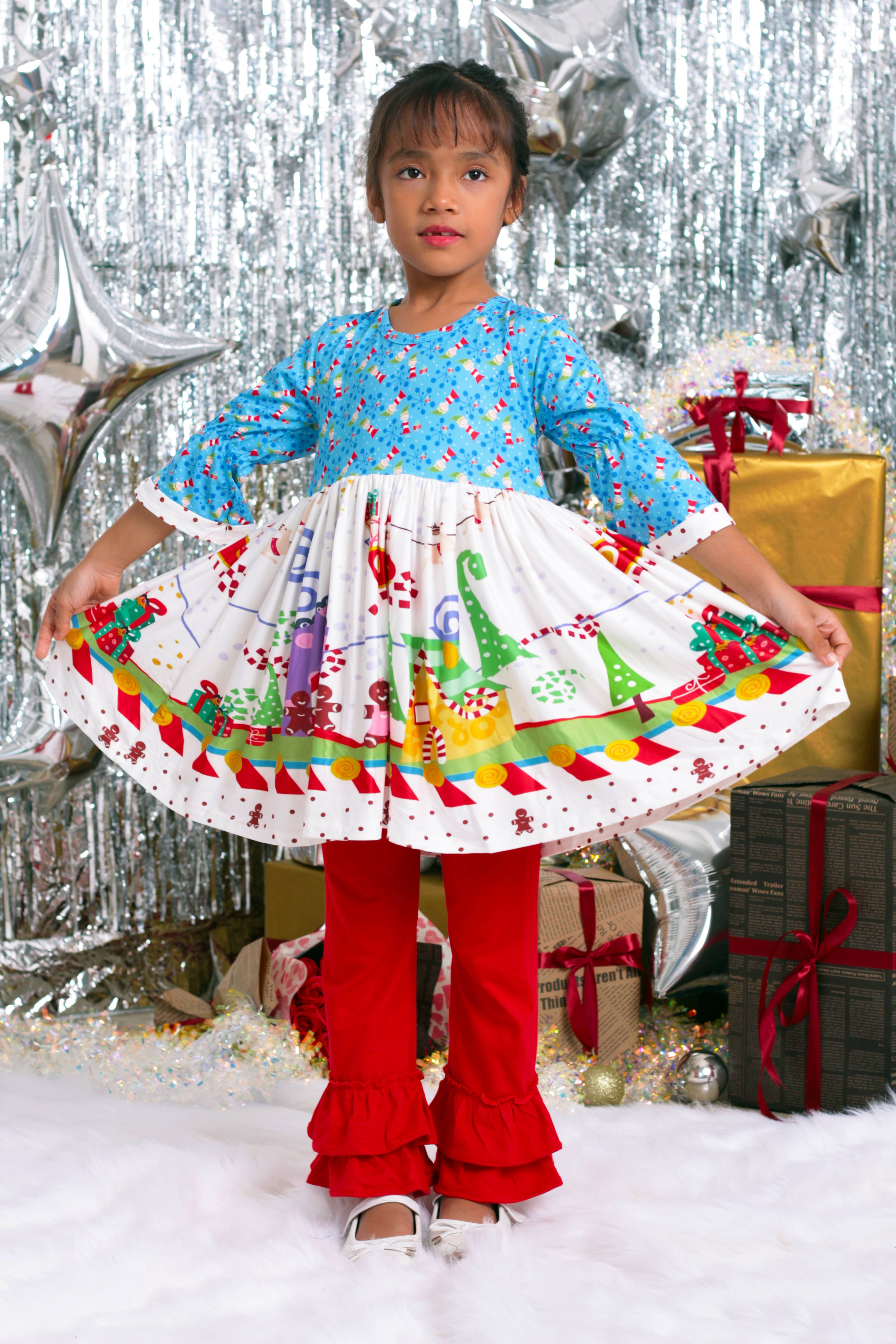 Angeline Kids – Großhandel Top- & Hosen-Set – Kinder – 50-teiliges Set Neu mit Etikett – Weihnachtsoutfits & T-Shirts im Großverkauf8