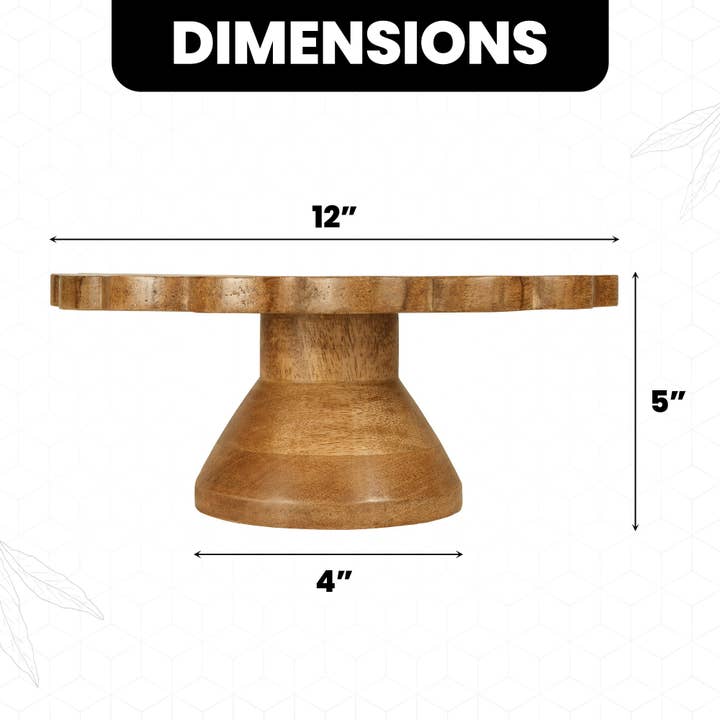 Mela Artisans - Wholesale Cake Stand - Scallop Cake Stand4