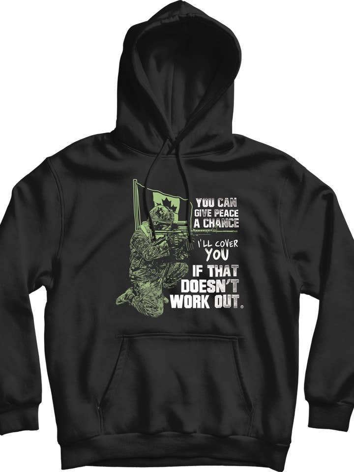 Give Peace A Chance Hoodie for wholesale by Canada for Victory