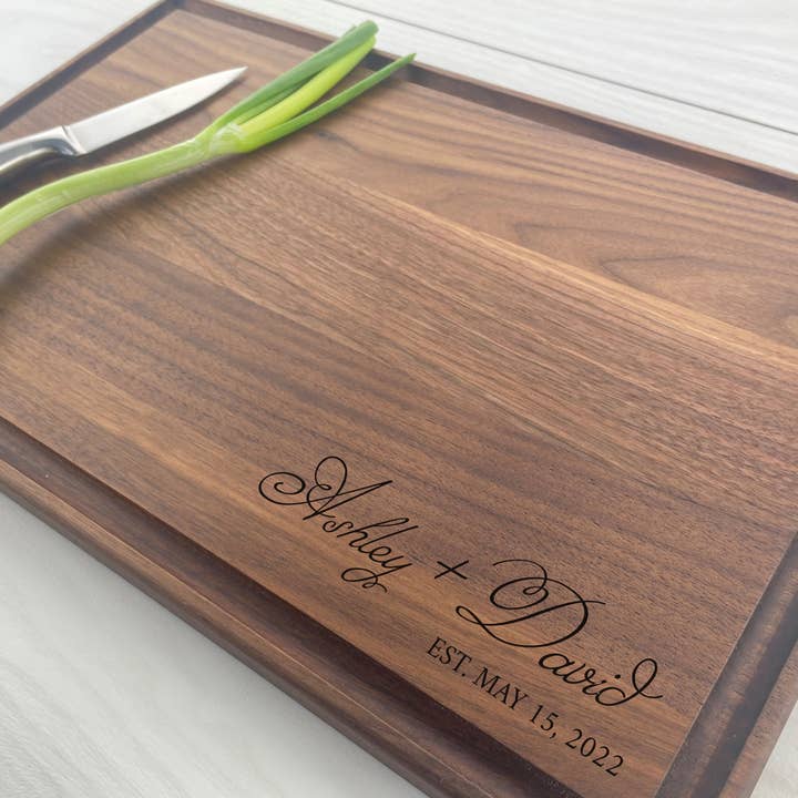 Wedding Gift - Personalized Cutting Board - 186 for wholesale by Headwall Creative