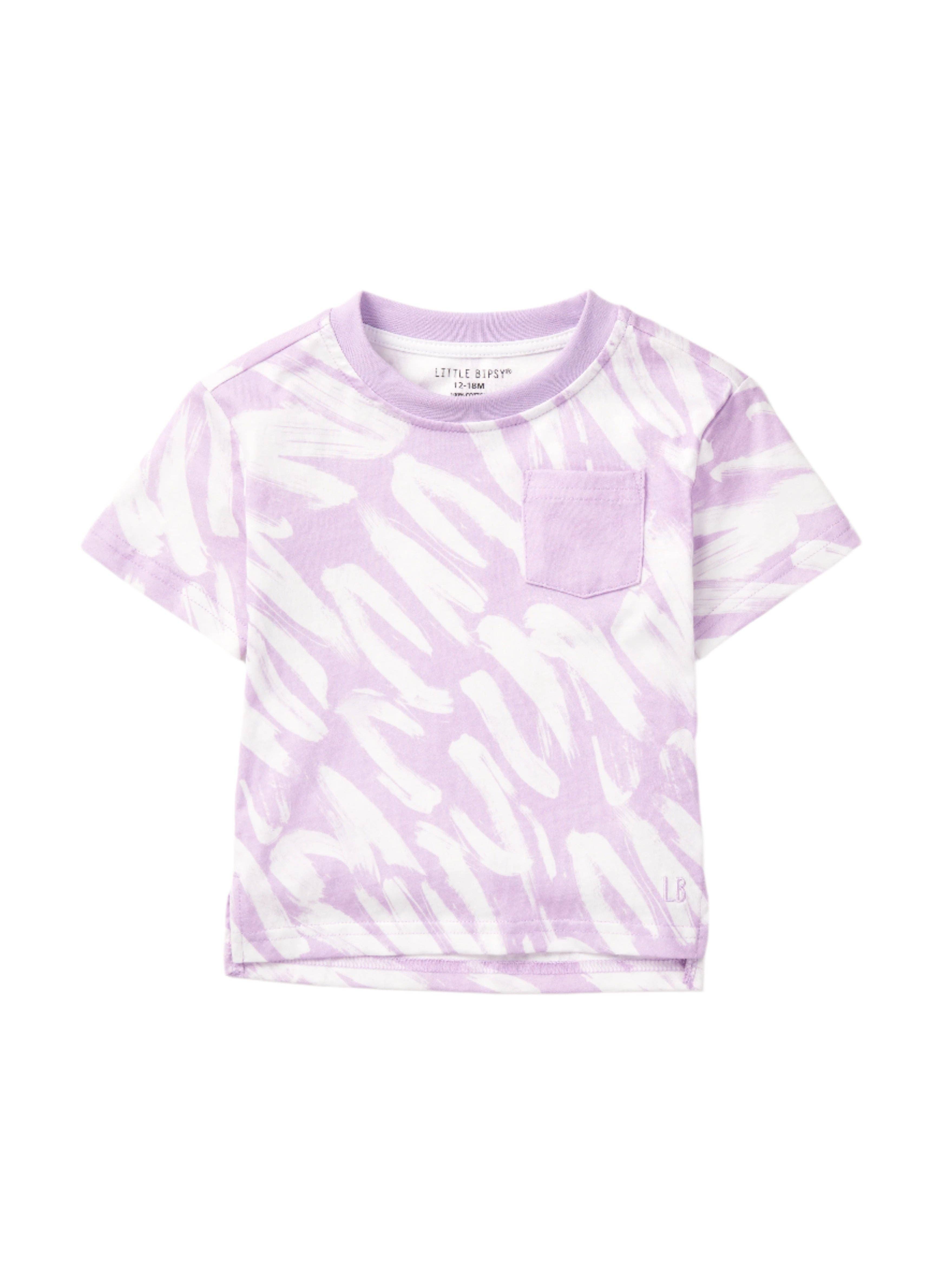 Little Bipsy - Wholesale T-Shirt - Kids - Brush Stroke Tee - Lavender1
