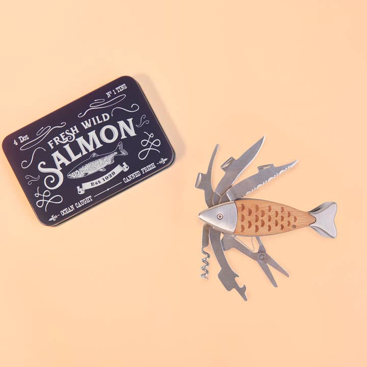 Balvi - Wholesale Handy Tool - Multitool, Wild Salmon, metal box, wood16