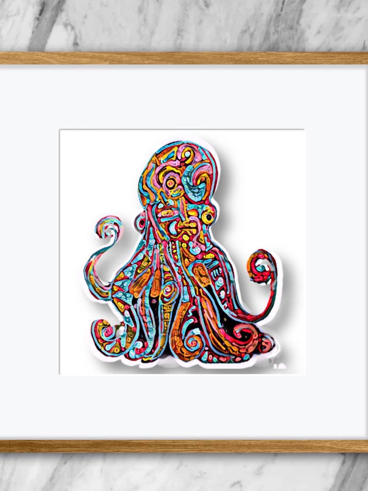 Octopus Fine Art Print for wholesale by Art by Hannah Hannah