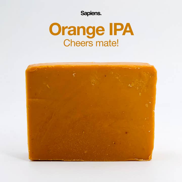 Sapiens. - Wholesale Bar Soap - Men's - Solid soap for men 100g - Orange IPA5