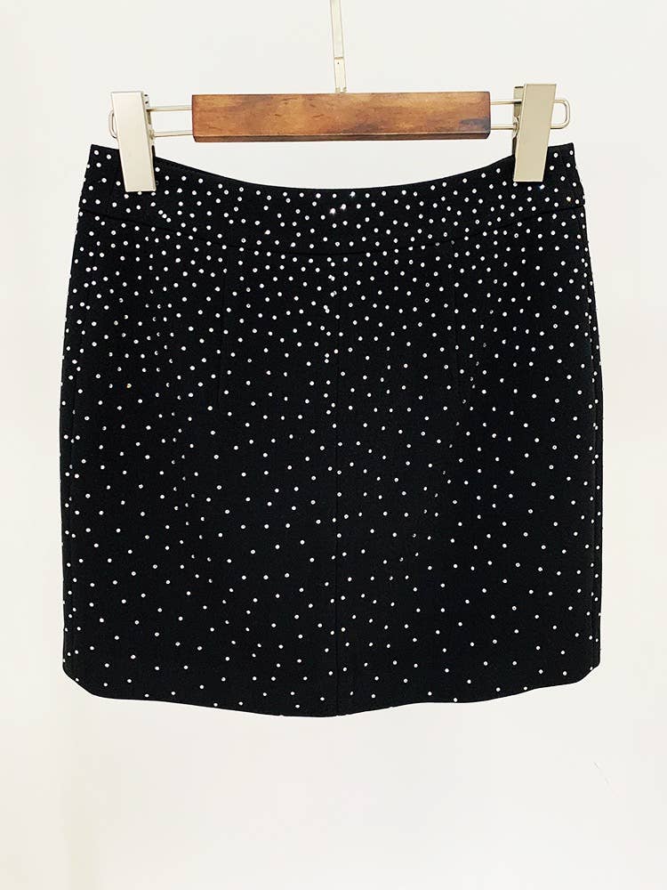 Productseeker – wholesale Suit set – Women′s – SET104 Elegant Diamond Blazer & Skirt Suit2