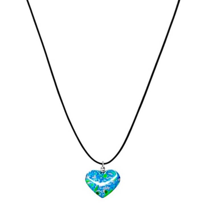 Collana Happy Heart per la consapevolezza dell'Alzheimer per la vendita all'ingrosso da parte di Revive Jewelry