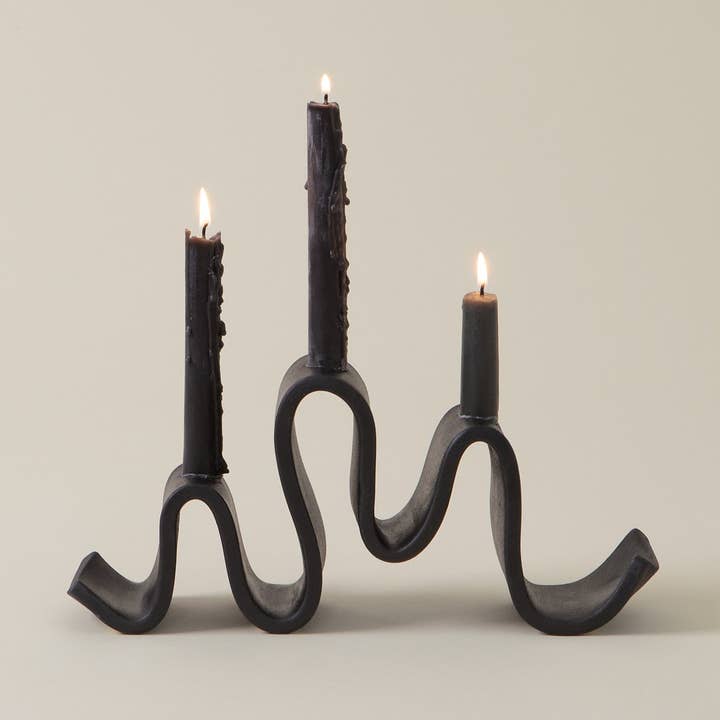 Virginia Sin - Vendita all'ingrosso Portacandele - Candelabro Wyat, nero0