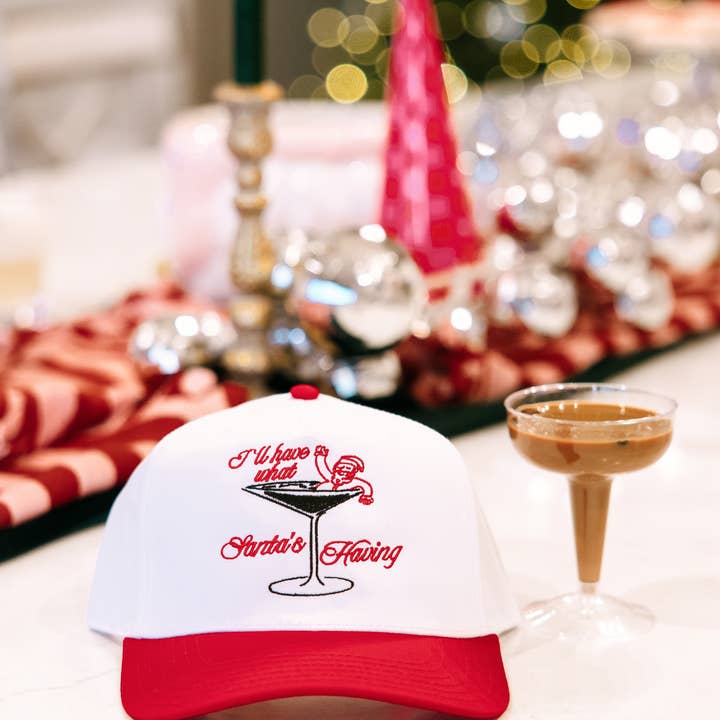 Ruby Moon - Wholesale Trucker Hat - Unisex - I'll Have What Santa's Having- Holiday Hat- Christmas Hat