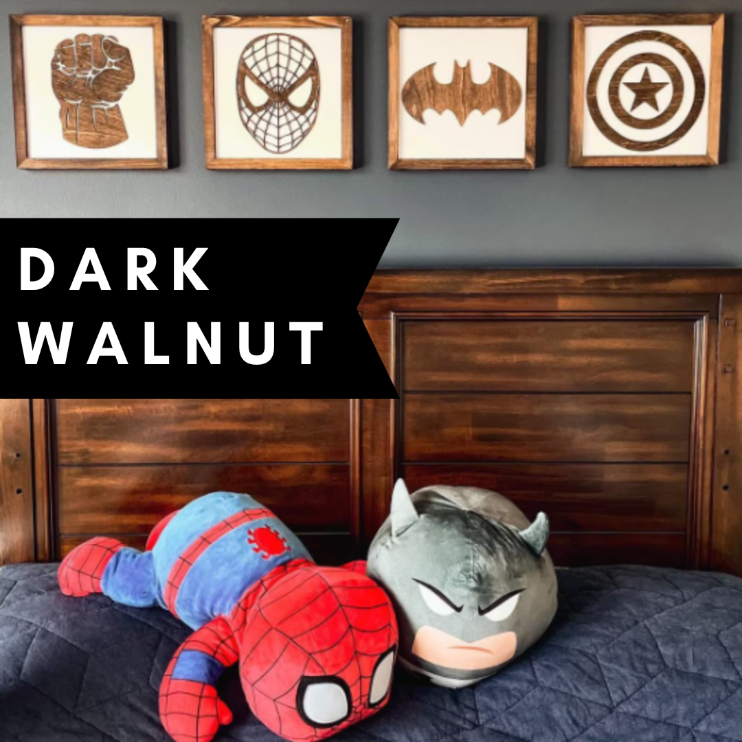 Nail and Hook Laser Cut Home Decor - Wholesale Sign - Superhero Wall Art  | 11x11 inch Wood Sign34