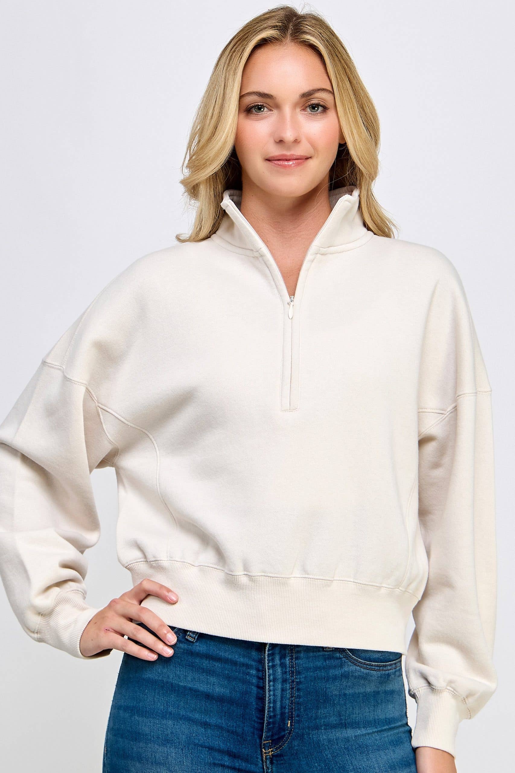 Vanilla Monkey – wholesale Sweatshirt - Dam – Fleece Bekväm Hal Zip Tröja1