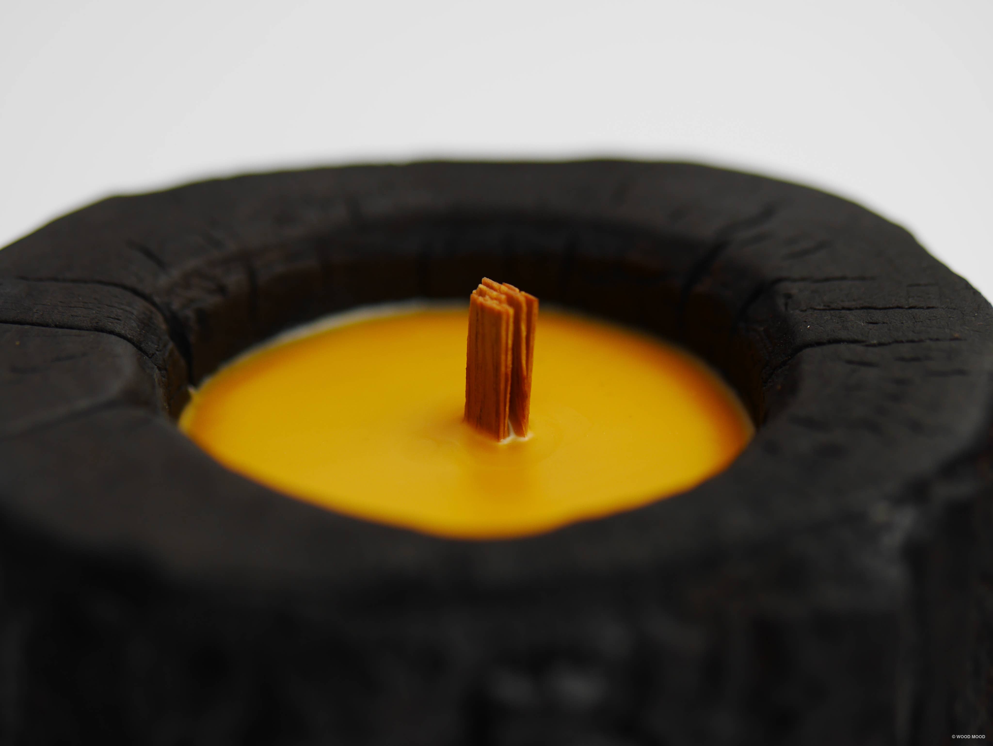 WOOD MOOD - Venta al por mayor Candelabros - Volcano Original | candelabro de madera carbonizada negro cargado7