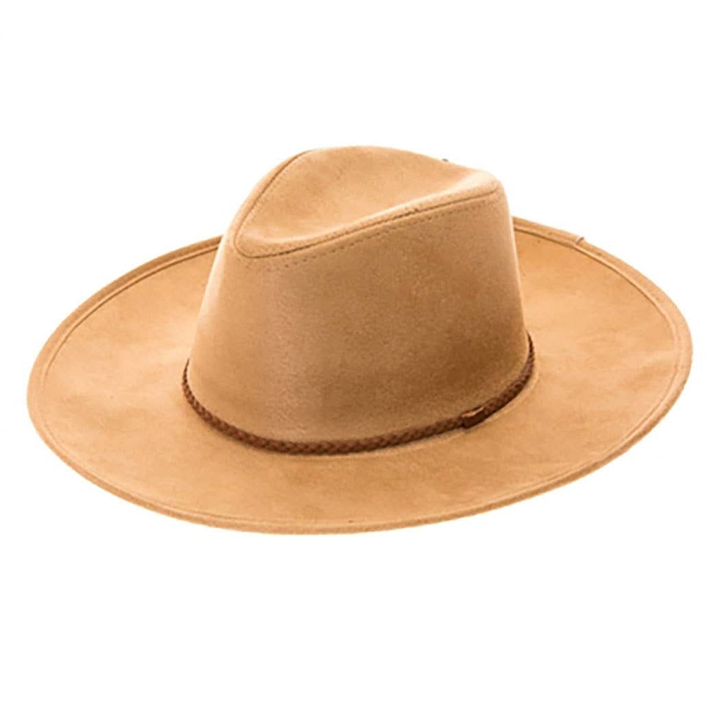 AdornWise - Wholesale Fedora - Women's - Vegan Suede Panama Hat8