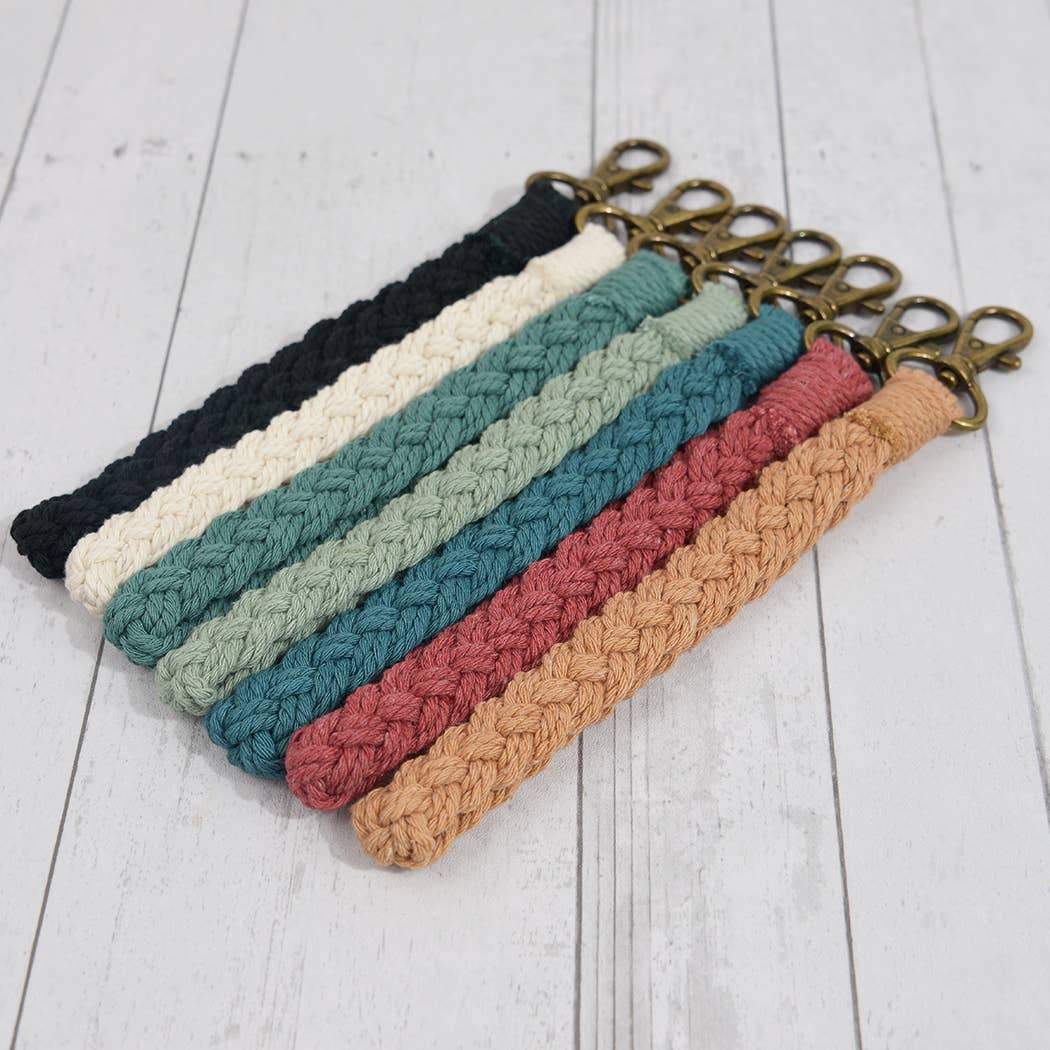 SoapElenGlen - Wholesale Keychain - Women's - Boho Macrame Keychain, Braided Macrame Wristlet7
