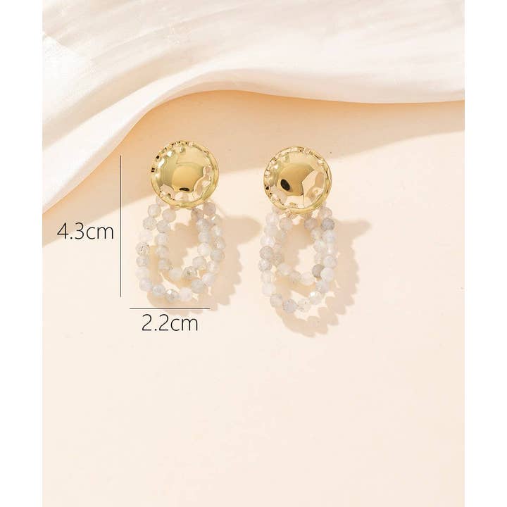 Blossom bijoux - Wholesale Hoop Earrings - 24BOA013 Stainless Steel Stud Earrings
