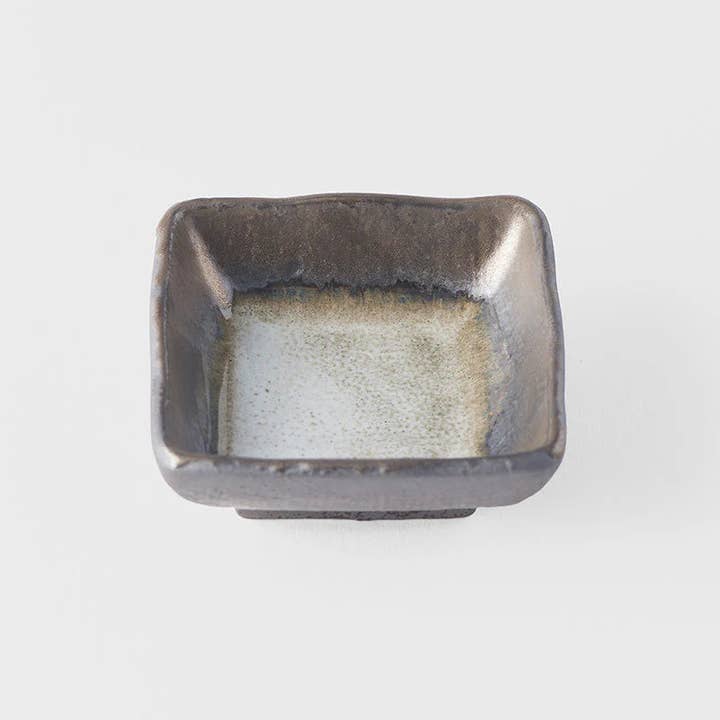 Grey Square sauce dish 7cm for wholesale by Made In Japan Tableware