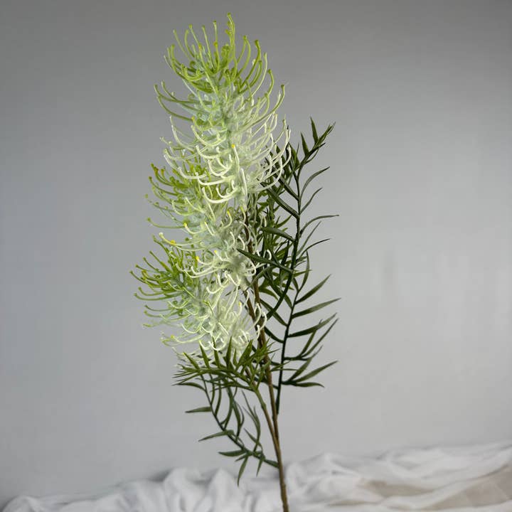 Realistic Artificial Flowers - Wholesale Artificial Flowers - Grevillea Flower Spray White - Realistic Artificial Flowers1