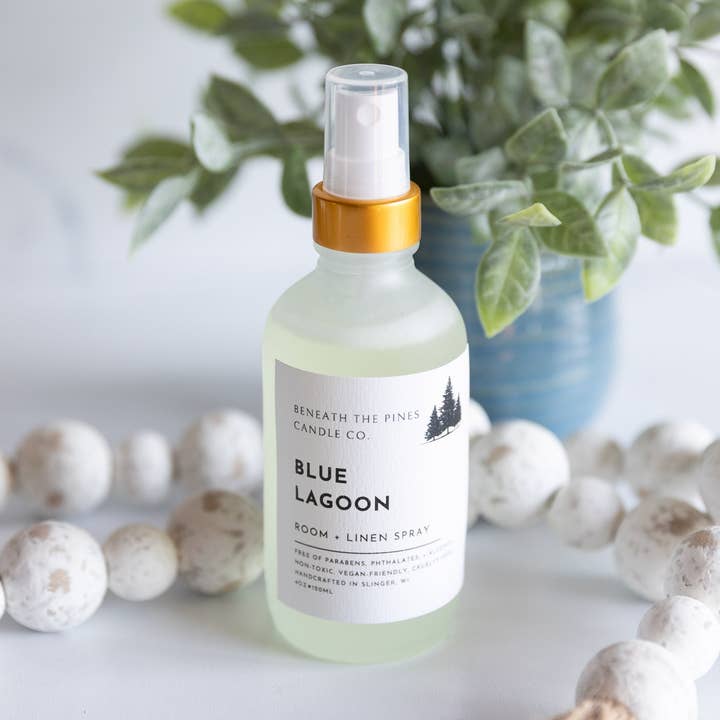 Blue Lagoon - Room + Linen Spray for wholesale by Beneath The Pines Candle Co.