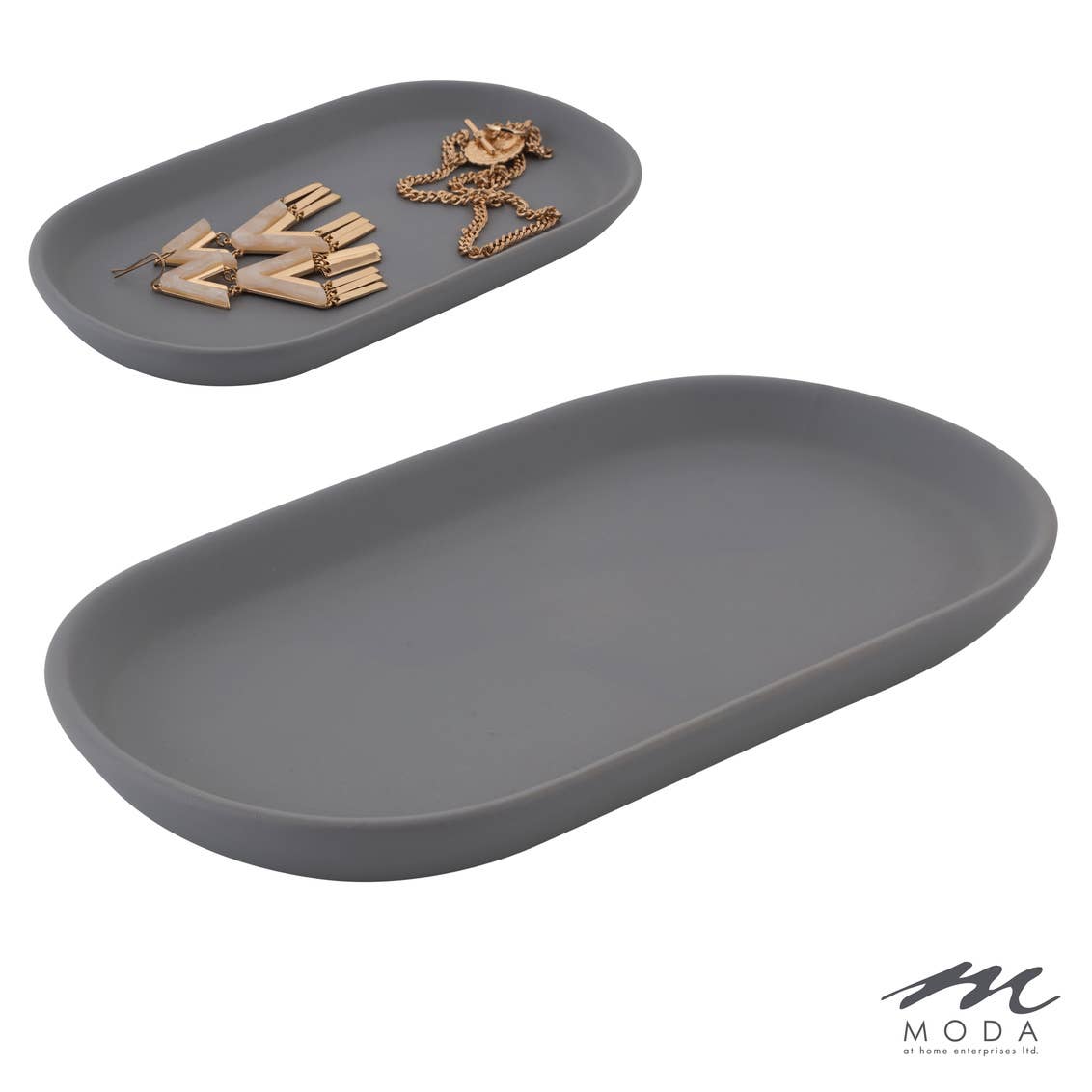Moda at Home Enterprises, Ltd - Wholesale Decorative Tray - Anitra Ceramic Tray 2
