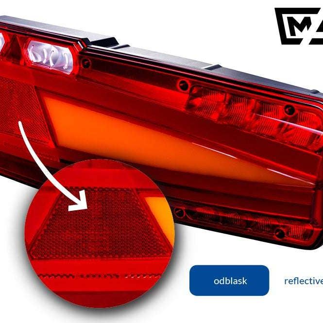 Rear Multifunction LED Light Mavic With Reflective Device LEFT LZD 2652 for wholesale by RoadLites