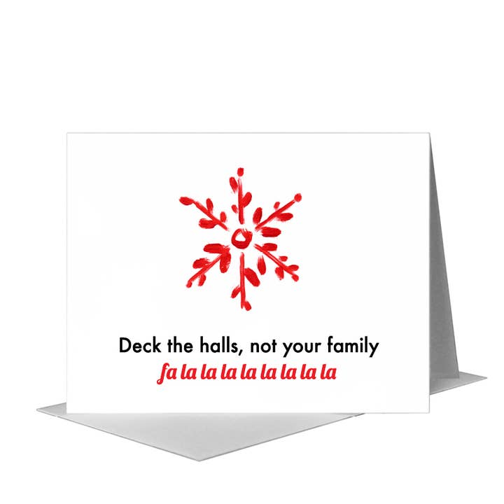 Snowflake Trio 3, Greeting Card (#7499A) for wholesale by Printed Canvas