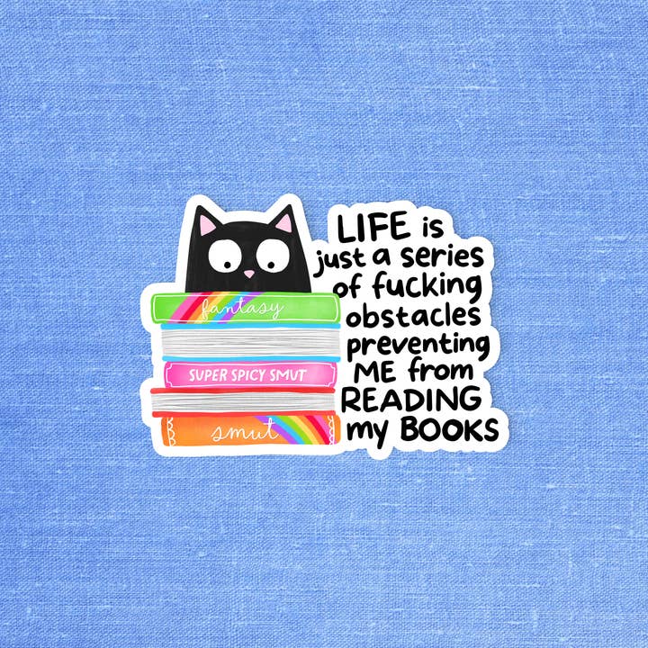 Reader sticker, Bookish sticker, Funny sticker for wholesale by Radical Buttons