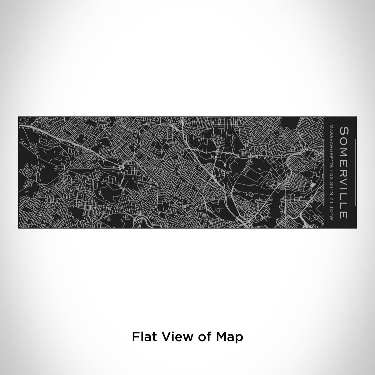 JACE.design - Wholesale Insulated Mug/Tumbler - Somerville MA Map Insulated Cup in Matte Black1