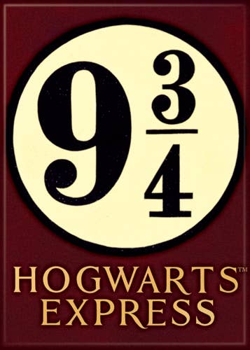 Ata-Boy - Wholesale Magnet - Harry Potter 9 3/4 Hogwarts Express Magnet 2.5" x 3.5"0
